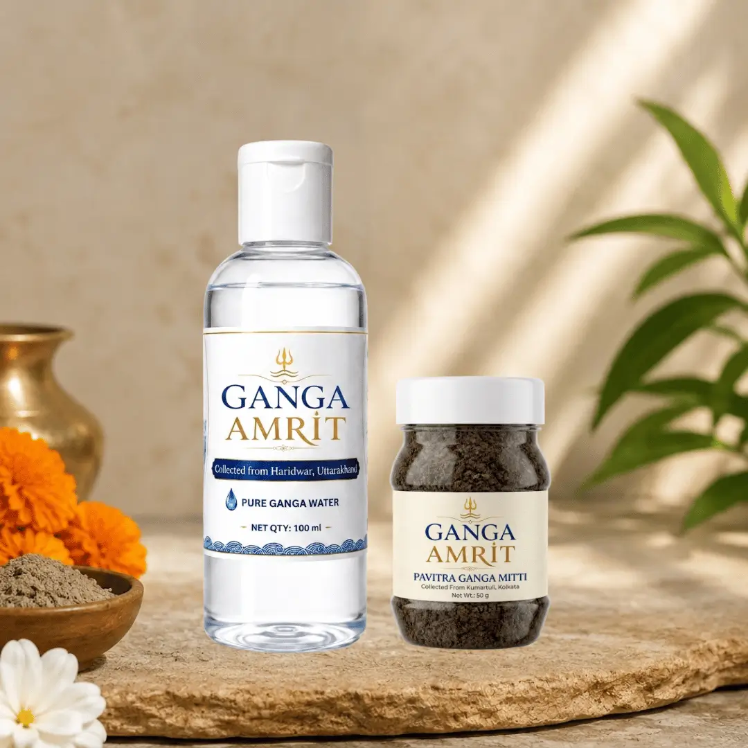 ganga jal with ganga mitti