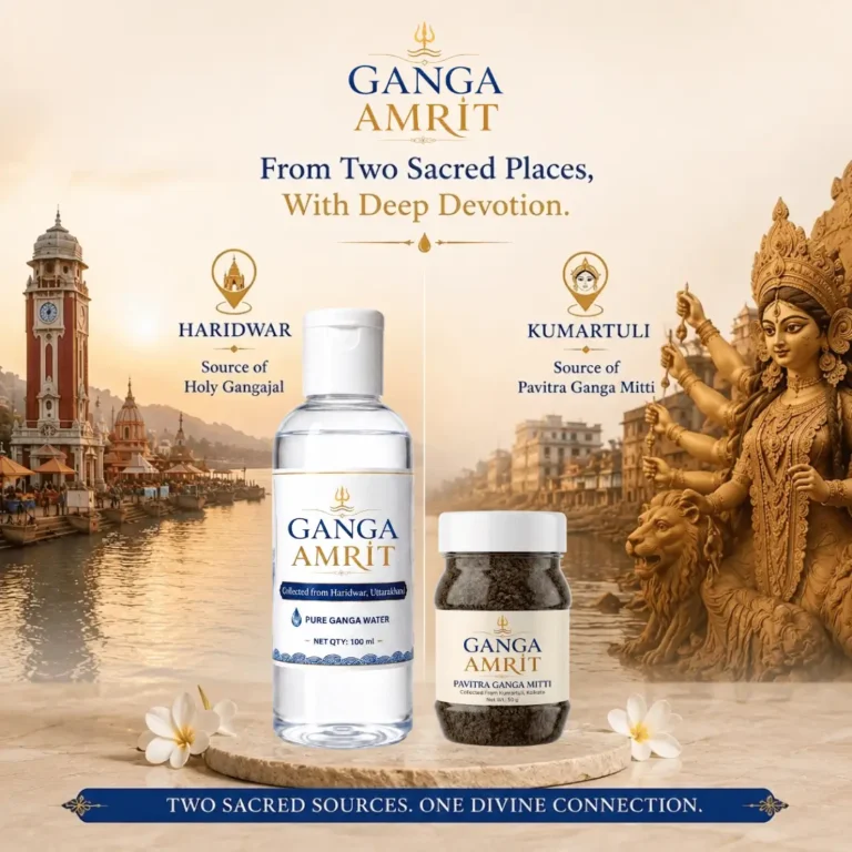 haridwar ganga jal with kumartuli ganga mitti